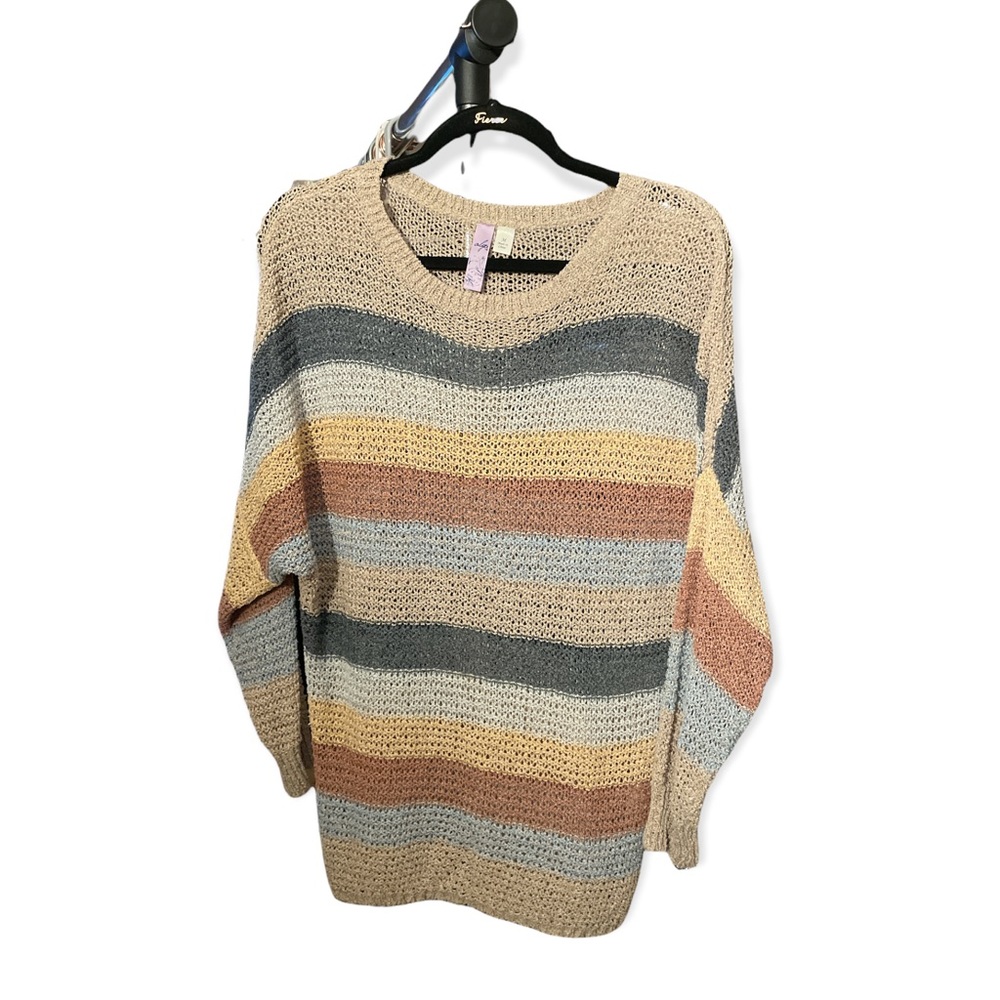 Francescas striped knit sweater fall colors!